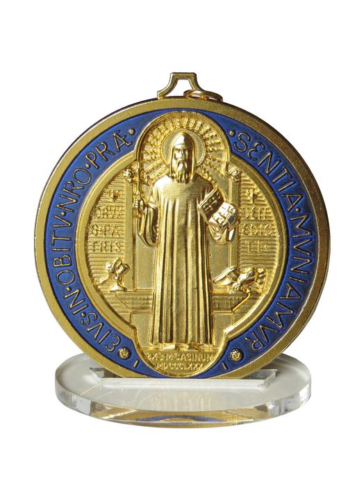 Medalla De San Benito Esmaltada Mm R F Med Bene