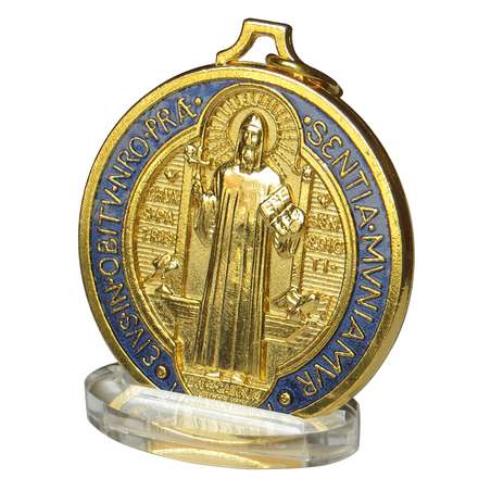 Medalla de San Benito esmaltada 50 mm Réf MED032 BENe
