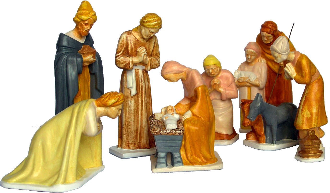 Crèche de Noël, 19 cm - Vente statues religieuses