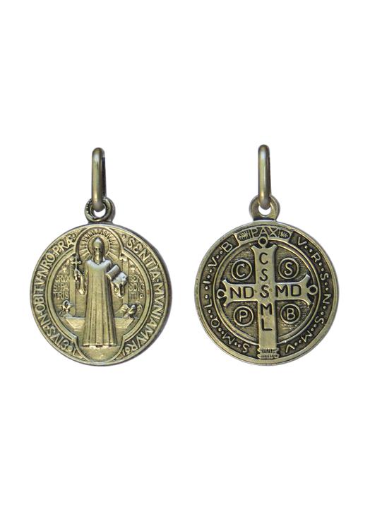 achat medaille saint benoît - 16 mm - médailles religieuses
