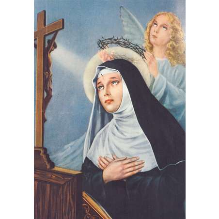 Icon of Saint Rita and the grace of the thorn - Christian shop