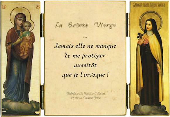 Triptyque Citation De Ste Therese De L E J Sur La Protection