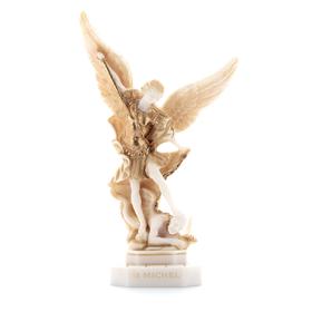 Statue of St. Michael the Archangel decorated gold, 22.5 cm (Vue de face)