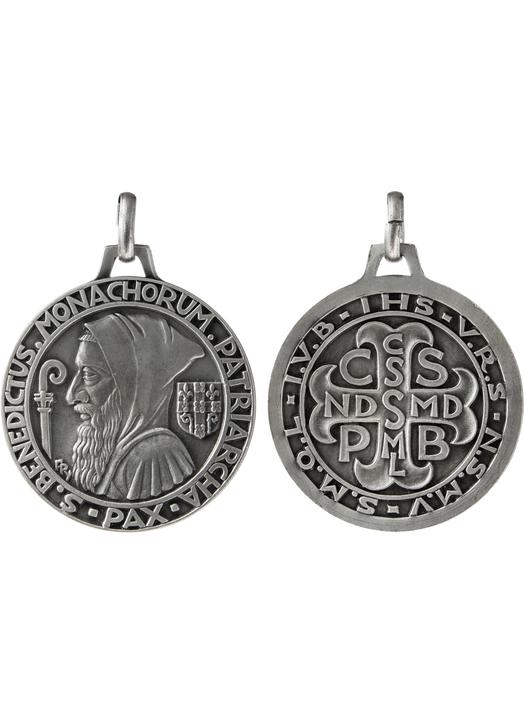Médaille Saint-Benoît en métal - Passion-Miniatures