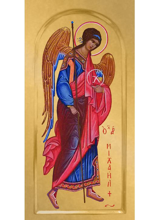 Icon of St. Michael the Archangel with greek inscription - Christian shop