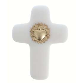 Croix Ex-voto avec Sacré-Cœur doré
