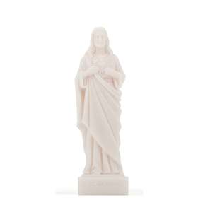 alabaster statue of the Sacred Heart, 17 cm