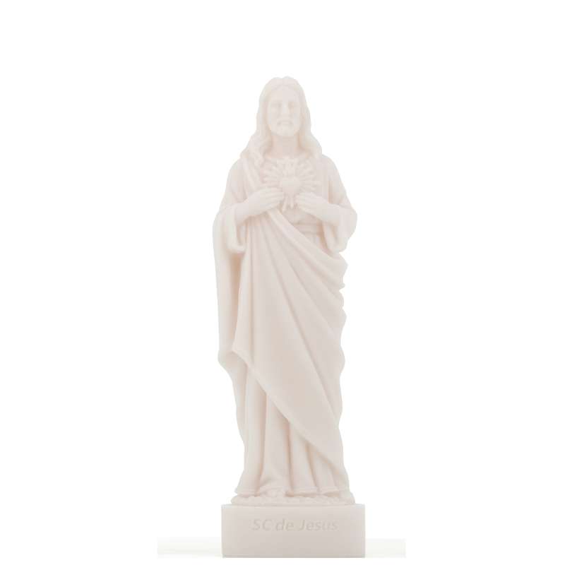 alabaster statue of the Sacred Heart, 17 cm