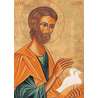 Icon of Saint Joseph with doves blessing